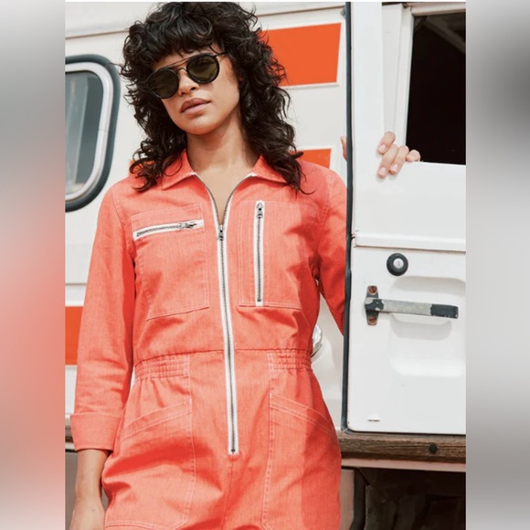 ATWYLD Cadet Jumpsuit, size Large, color Cherry Bomb, BNWT - Picture 2 of 6